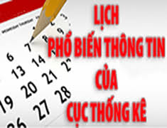 Lịch phổ biến thông tin thống kê năm 2020