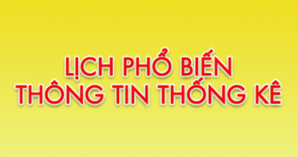 Lịch phổ biến thông tin thống kê năm 2021