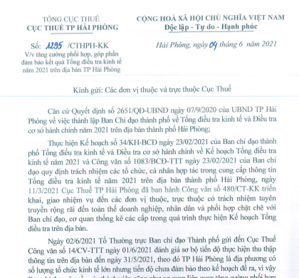 Cục Thuế VV88vip nổ hũ slot game tăng cường phối hợp đảm bảo kết quả Tổng điều tra kinh tế năm 2021