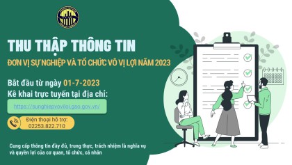 Điều tra đơn vị sự nghiệp và tổ chức vô vị lợi năm 2023 diễn ra từ 01.7.2023