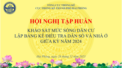 Hội nghị tập huấn Khảo sát mức sống dân cư, lập bảng kê điều tra Dân số và nhà ở giữa kỳ năm 2024