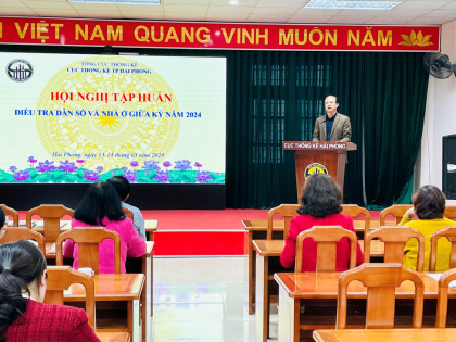 Hội nghị tập huấn điều tra Dân số và nhà ở giữa kỳ năm 2024